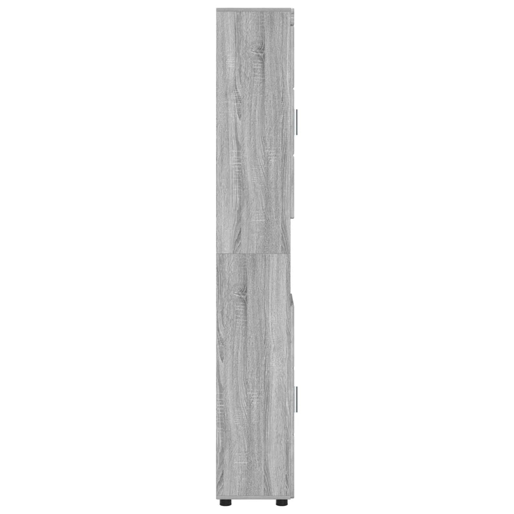 Set di Armadi da Bagno TULUM Grigio Sonoma 37 x 31,5 x 203 cm 880357