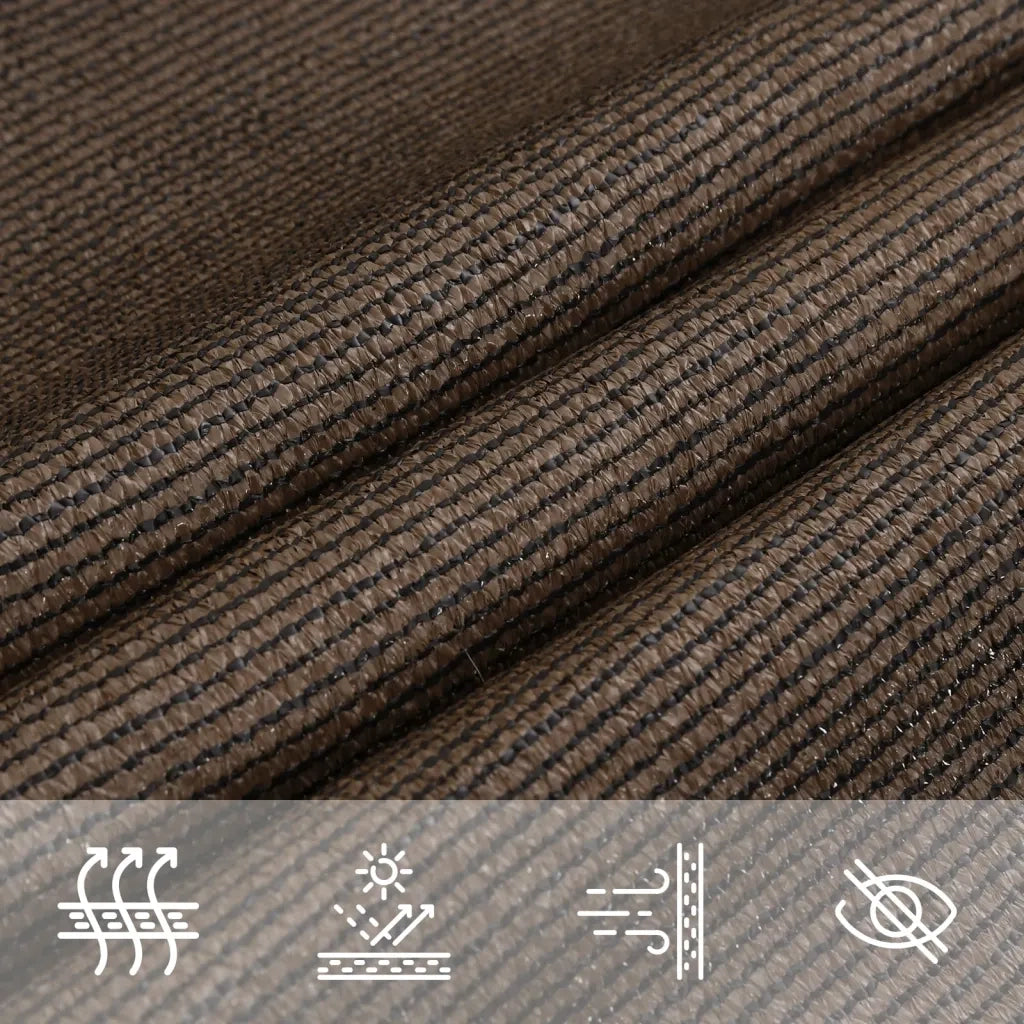 Vela Parasole 160 g/m² Marrone 4,5x4,5 m in HDPE 311772
