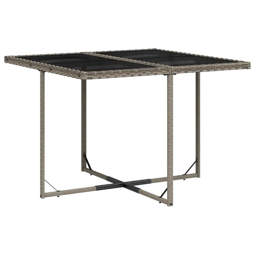 Set da pranzo da giardino da 9 pz con Cuscini in Polyrattan Grigio 3278088