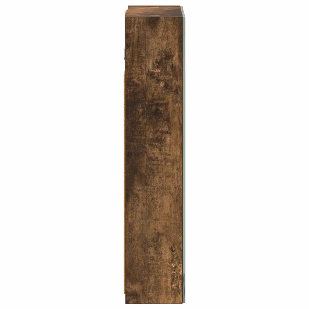 Mobiletto per specchio da Bagno | Armadio da bagno Rovere fum¨¦ 30 x 10,5 x 50 cm