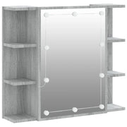 Mobile a Specchio | Armadio da bagno con LED Grigio Sonoma 70x16,5x60 cm