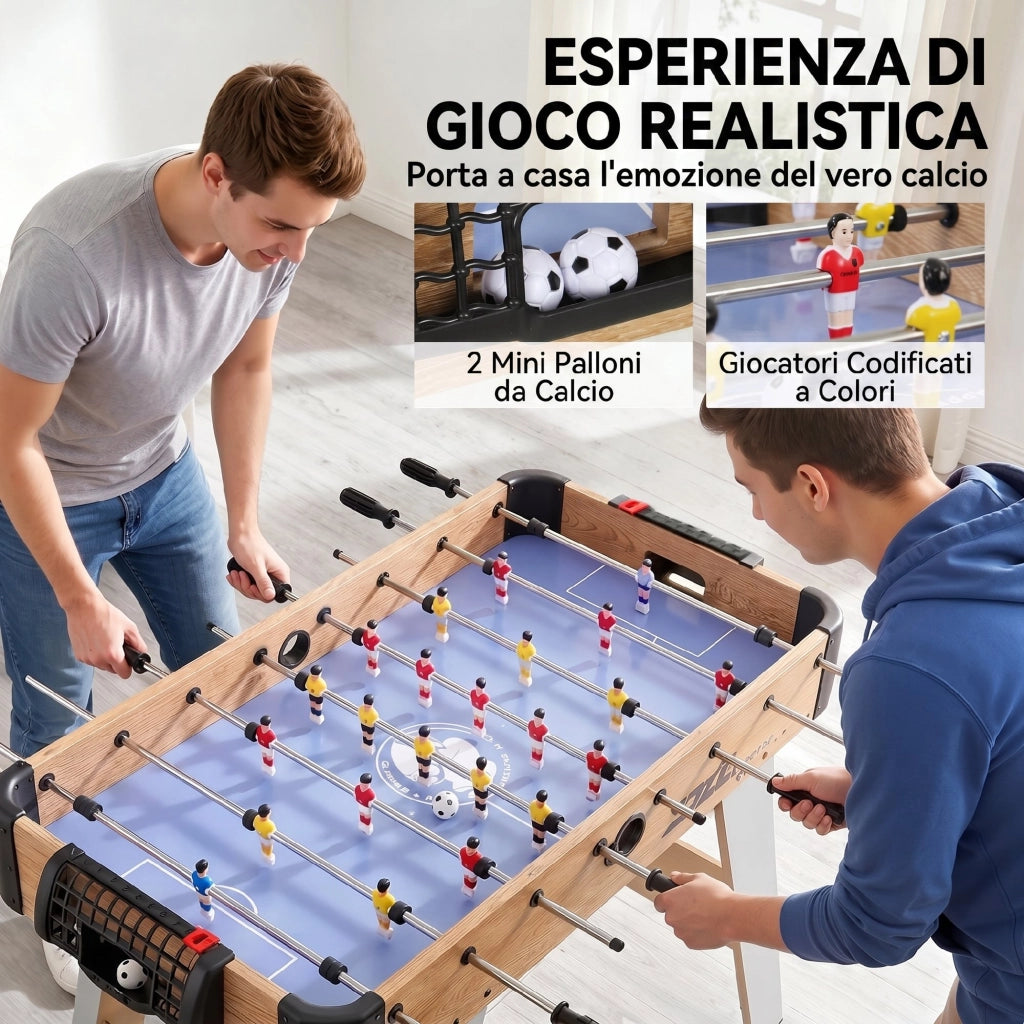 Calcio Balilla Mini Tavolo ¨C Xylo ¨C 89 cm, 2 Segnapunti, Viola