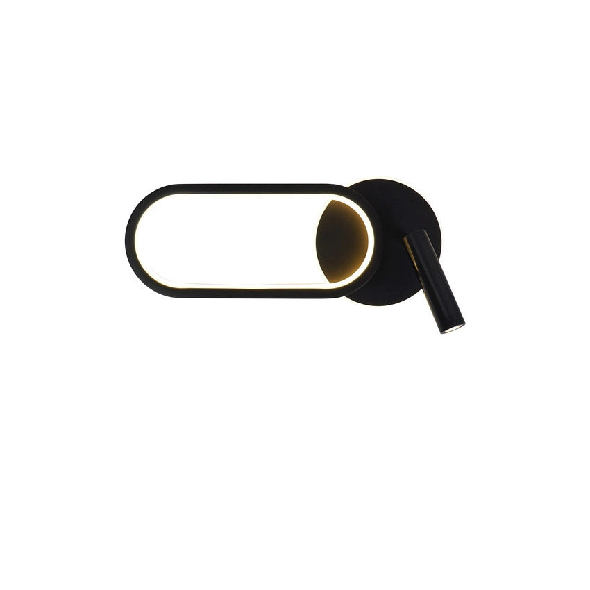 Applique ovale nera MONET LED 13W CCT 800lm Candellux