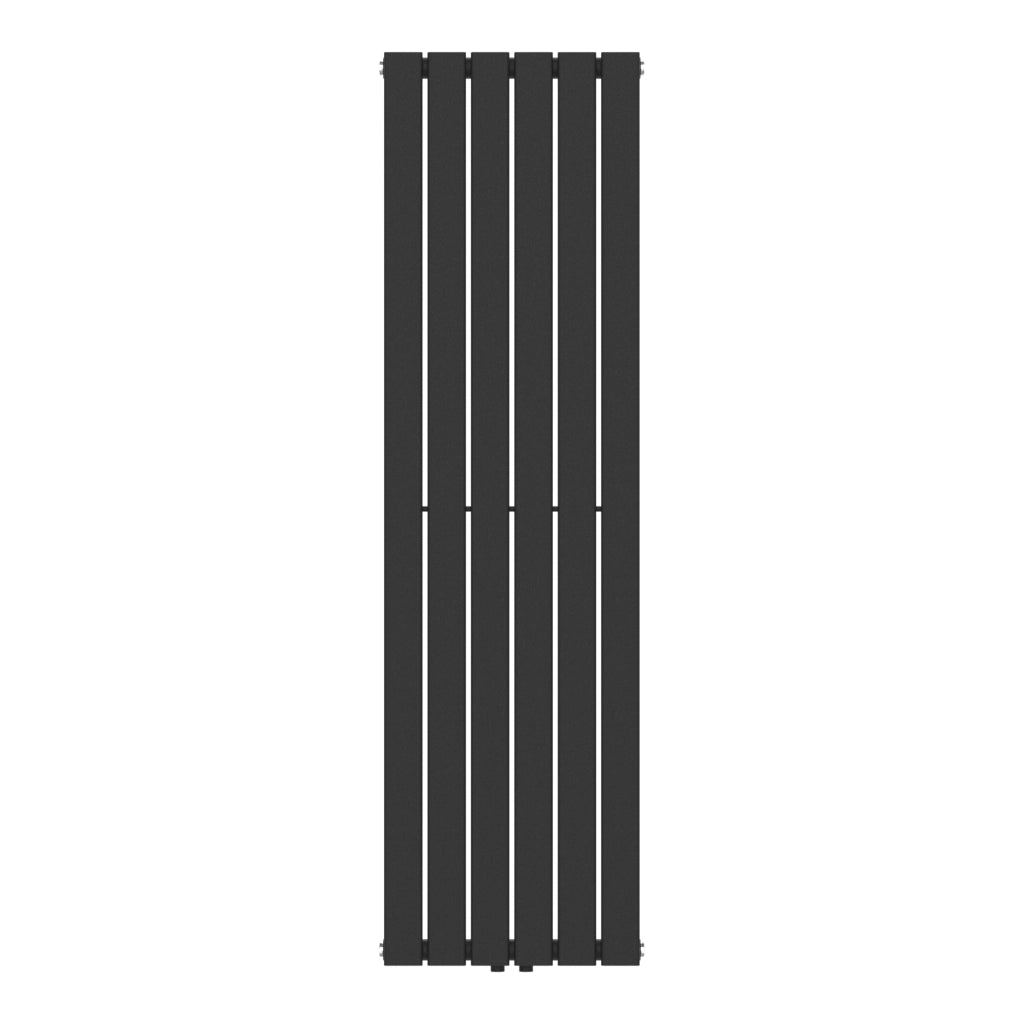 Termosifone Nore ad Acqua Calda Pannello Singolo con Elementi Piatti 160 x 45 cm - Nero [neu.haus]