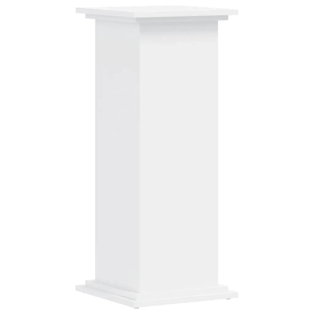vidaXL Supporto per Piante Bianco 33x33x80 cm in Legno Multistrato