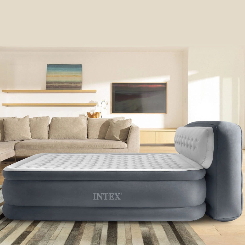 Intex Materasso Dura-Beam con Schienale Tecnologia Fiber Tech con Pompa elettrica