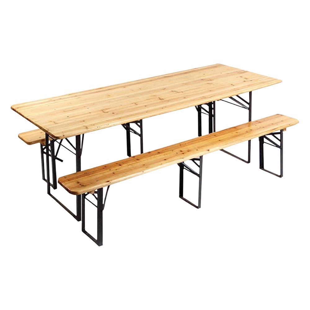 Set birreria 220x70 h76 cm con panche