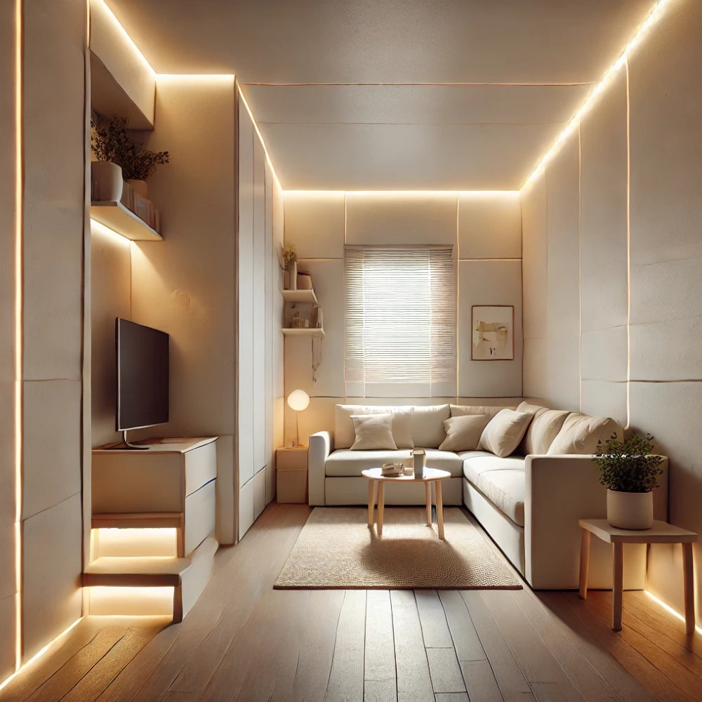 Semilavorato cartongesso fibra profilo alluminio luce led design 14,5 x 200 cm