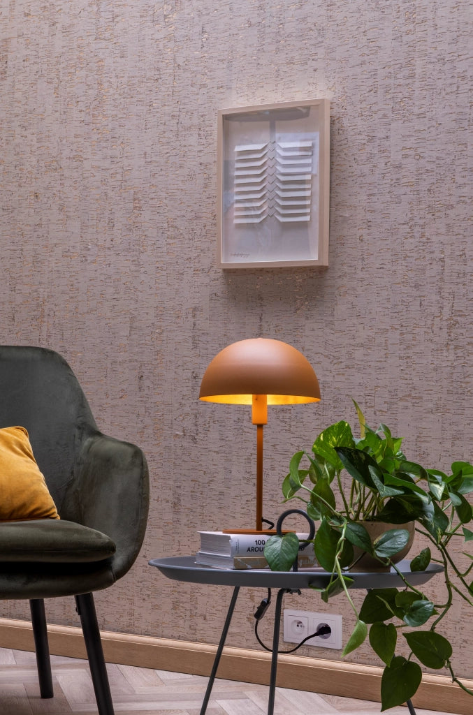 Lampada da tavolo gialla eclettica E14 Lucide Siemon