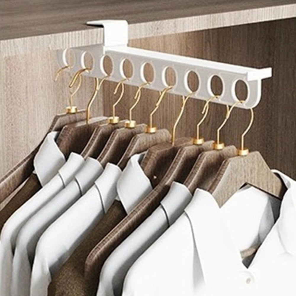 Trade Shop - Gancio Per Grucce Appendiabiti Pantaloni Sciarpe Organizzatore Salvaspazio Resistente -