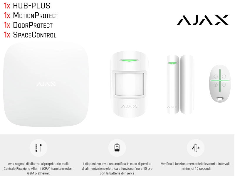 StarterKit Hub 2 4g AJAX + MotionProtect + DoorProtect + SpaceControl