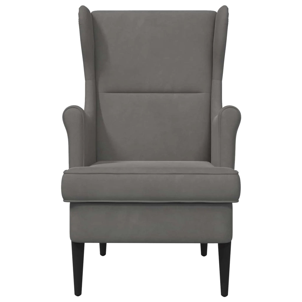 Poltrona | Sedia Relax Grigio Scuro Velluto