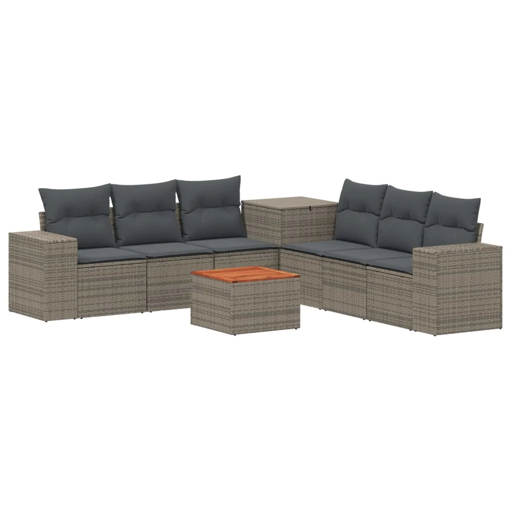 Set di divani 8 pz Grigio e Grigio Scuro 3448496