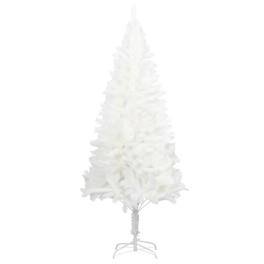 Albero di Natale Artificiale con Aghi Realistici Bianco 210 cm 321024