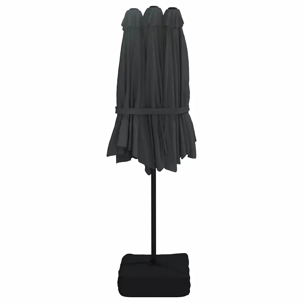 Ombrello | Parasolne a Doppia Testa Nero 449x265 cm