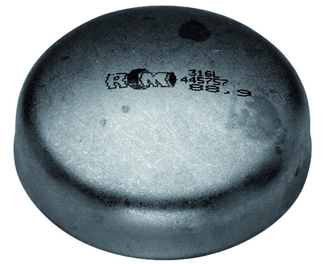 FONDELLO BOMBATO A SALDARE IN ACCIAIO NERO 4 MM 114,3