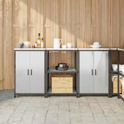 Set di Stoccaggio per Cucina 3 pcs Argento Acciaio inossidabile 3392698