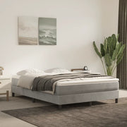 Struttura Letto a Rete a Molle Grigio Chiaro 140x200 cm Velluto 3120772
