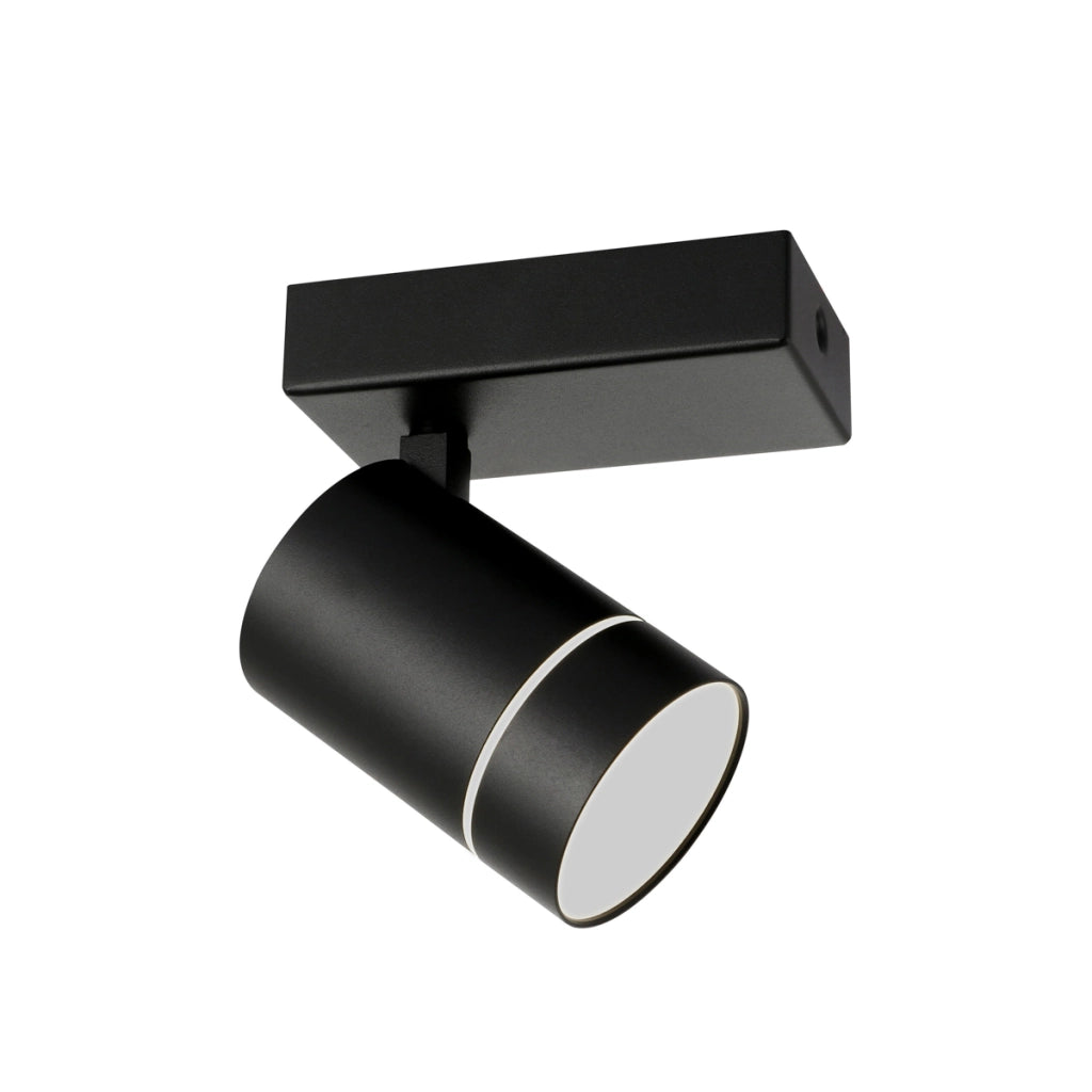 Faretto soffitto moderno nero orientabile LED 5W Selma