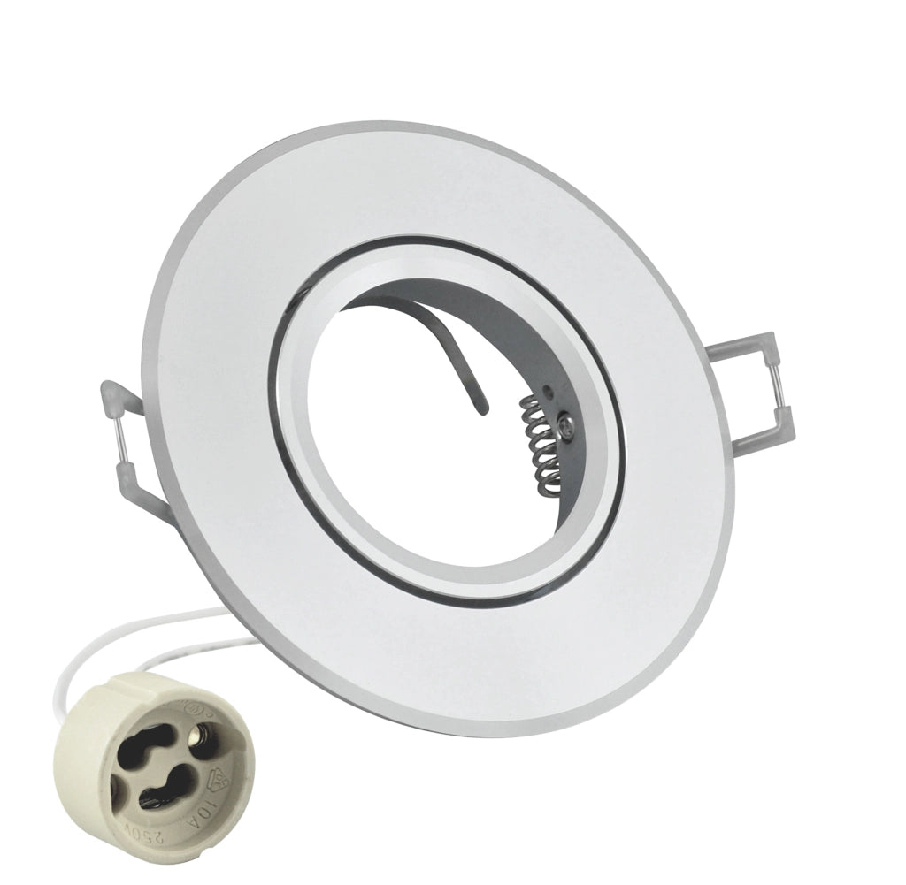 Faretto incasso OPAL WEST alluminio argento GU10 Polux