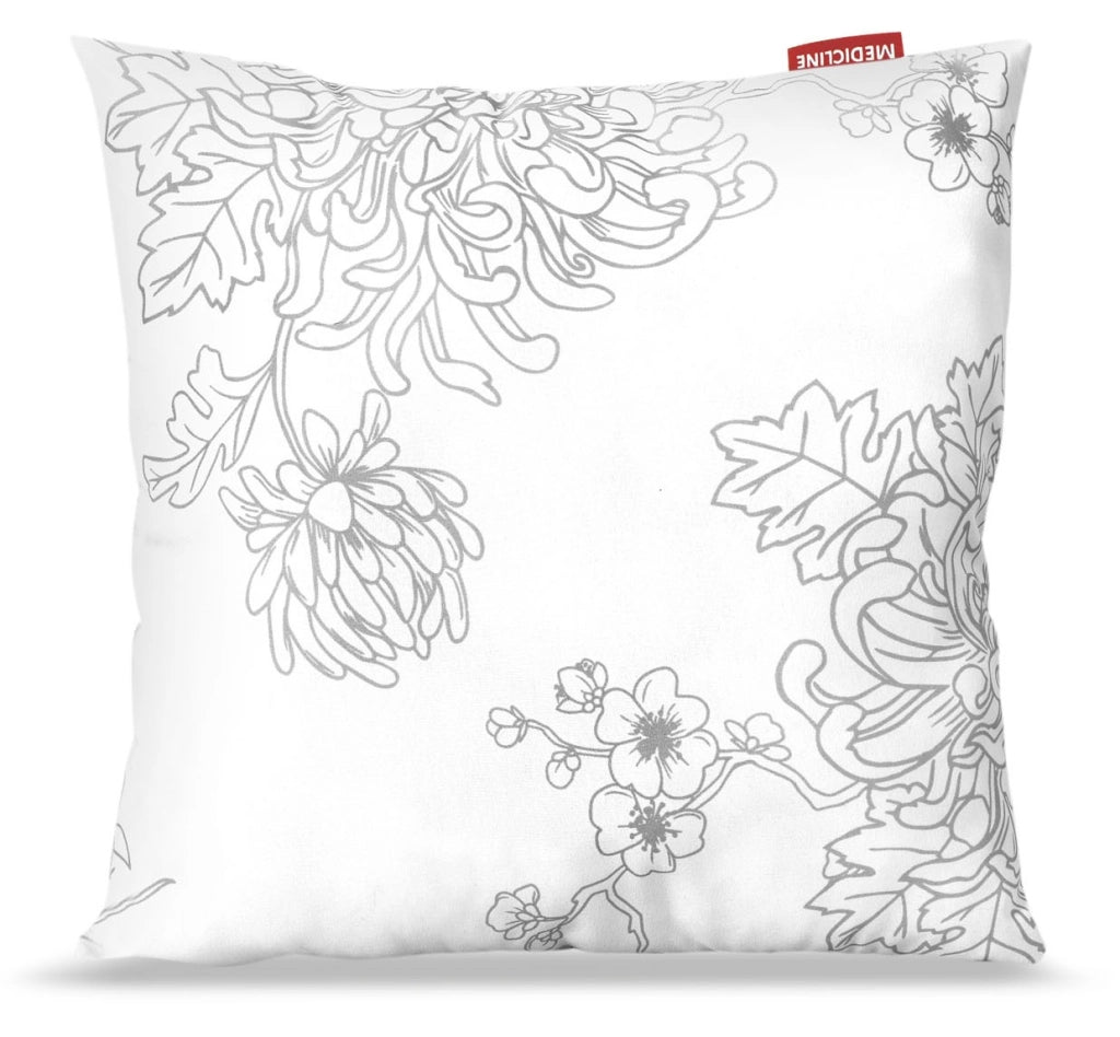 Cuscino in microfibra stampata AIO FACTORY 40x40 cm - Anallergico, Floreale