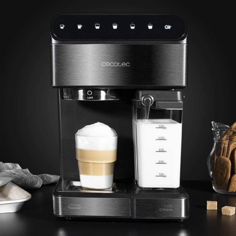CECOTEC 01558 - Macchina da caffè semi-automatica Power Instant-ccino 20 Touch Serie Nera