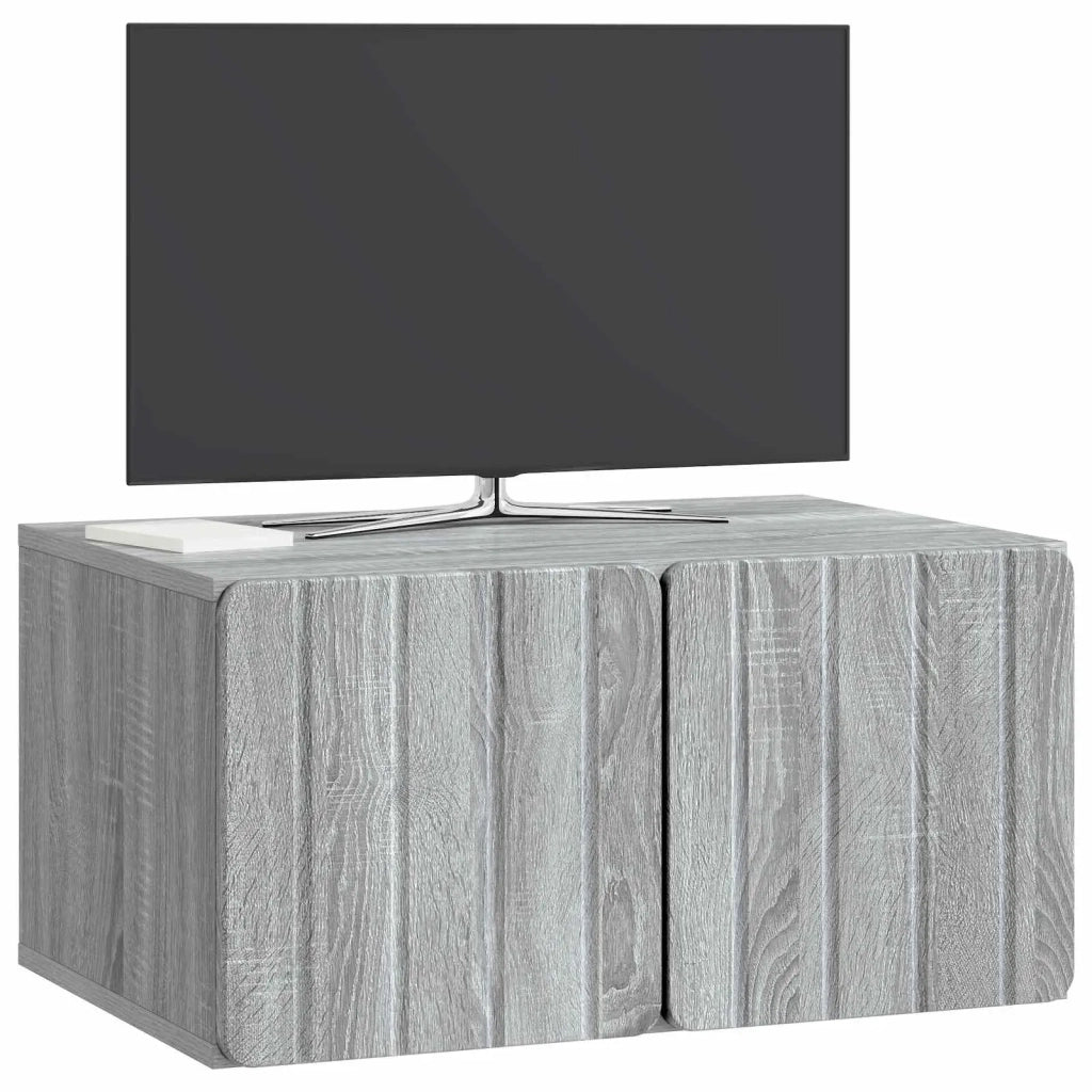 Mobile Porta TV da Muro-Credenza per TV sospesa Grigio Sonoma 59,5 x 41 x 30 cm 950402