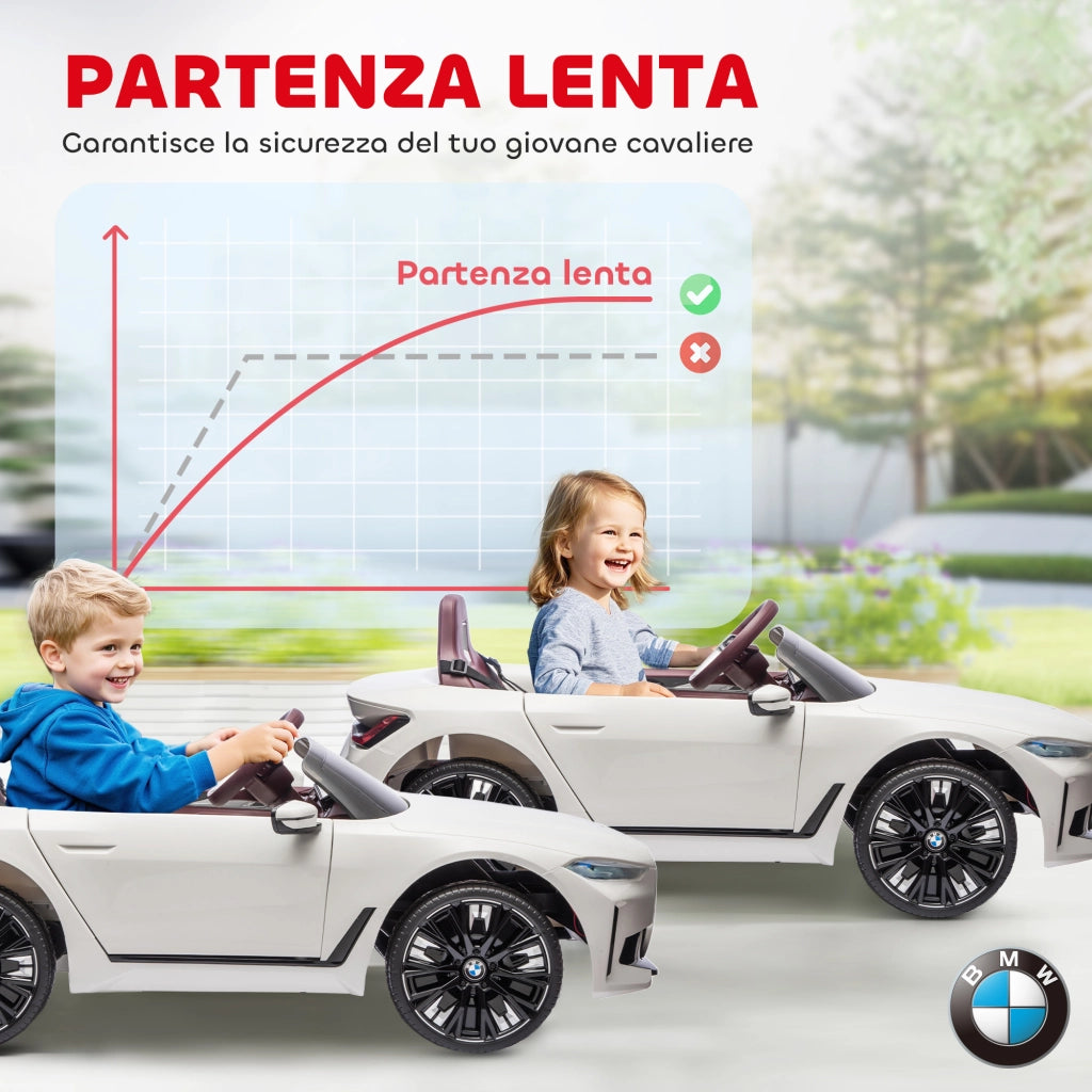 Macchina Bambini Telecomando BMW ¨C Minimal ¨C Bianca 115x67x45 cm