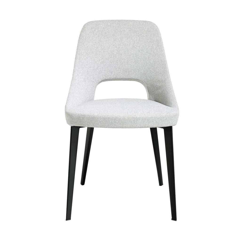 Sedia in tessuto grigio