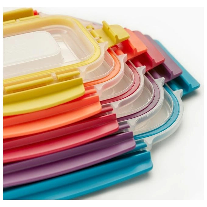 Joseph Joseph 81081 Nest Contenitore per Alimenti 5 Pezzi 230 ml 540 ml 1,1 l 1,85 l 3 l Plastica e Silicone Multicolore