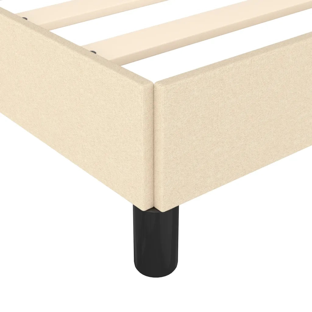 Giroletto senza Materasso Crema 120x200 cm Tessuto 346709
