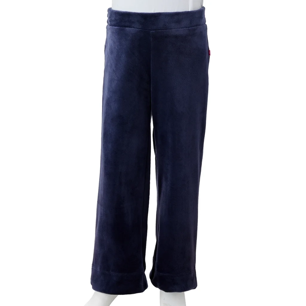 Pantaloni da Bambino in Velluto Blu Scuro 92 14399