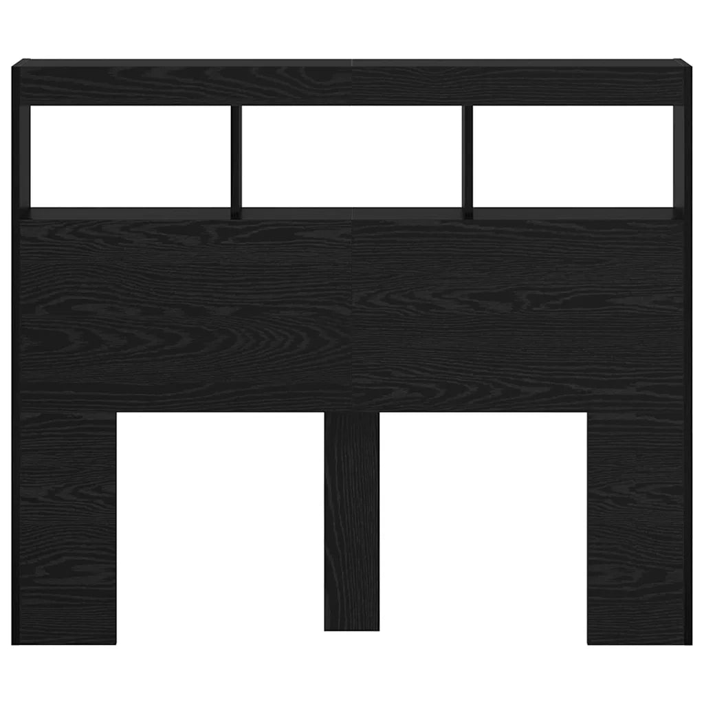 Testiera | Testata Rovere Nero 120 x 17 x 102 cm Legno multistrato