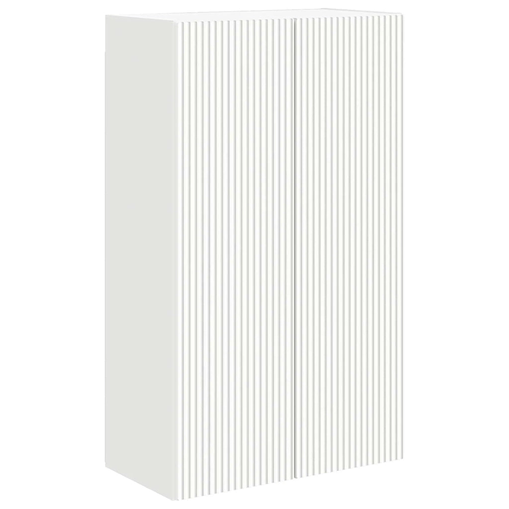 Mobile TV da parete Bianco 59,5 x 31 x 100 cm Legno multistrato 892369