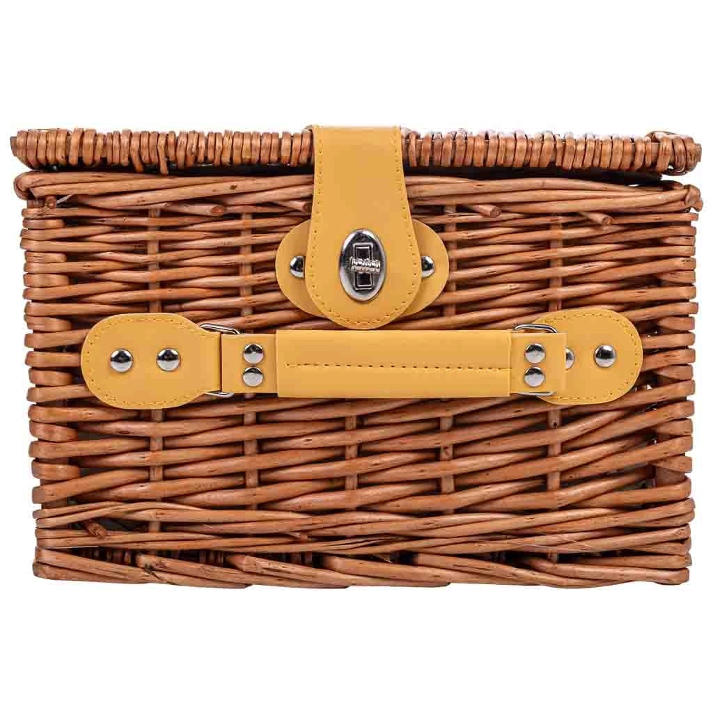 Cestino da picnic per 2 persone, marrone, 30x30x20h cm