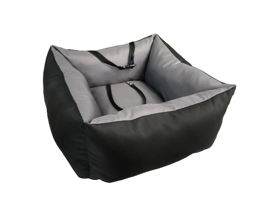 AIO FACTORY Trasportino per auto impermeabile grigio per cani 55x55 cm