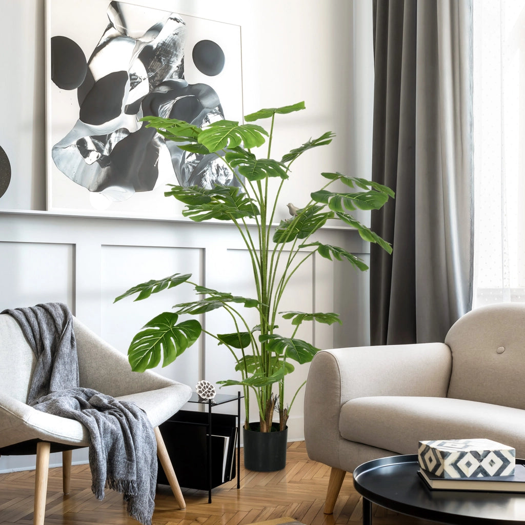 Pianta Artificiale 180 cm ¨C Xylo ¨C con Vaso e Muschio, Verde Realistico