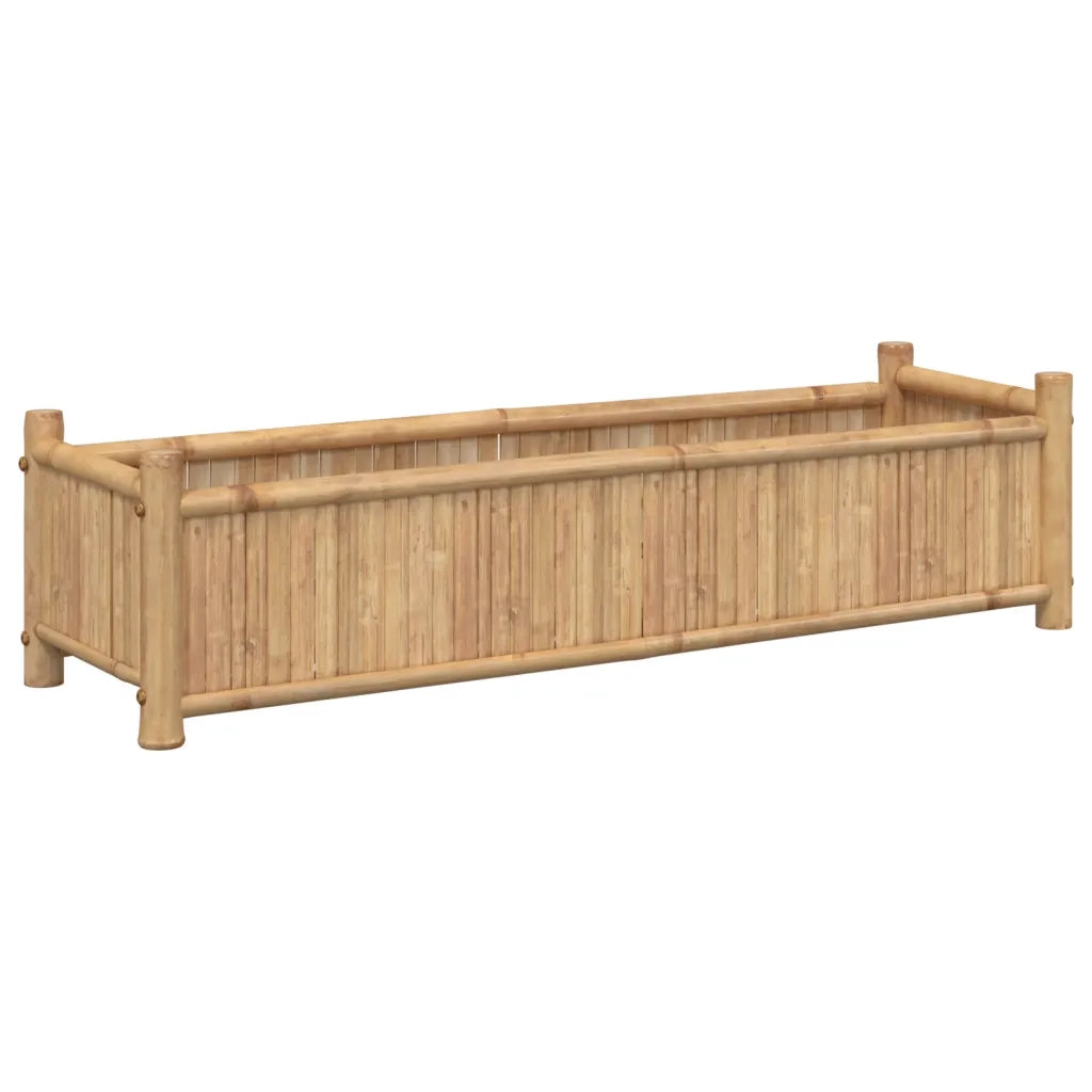 Fioriera-Vaso-Contenitore per Piante 100x30x25 cm in Bamb¨´