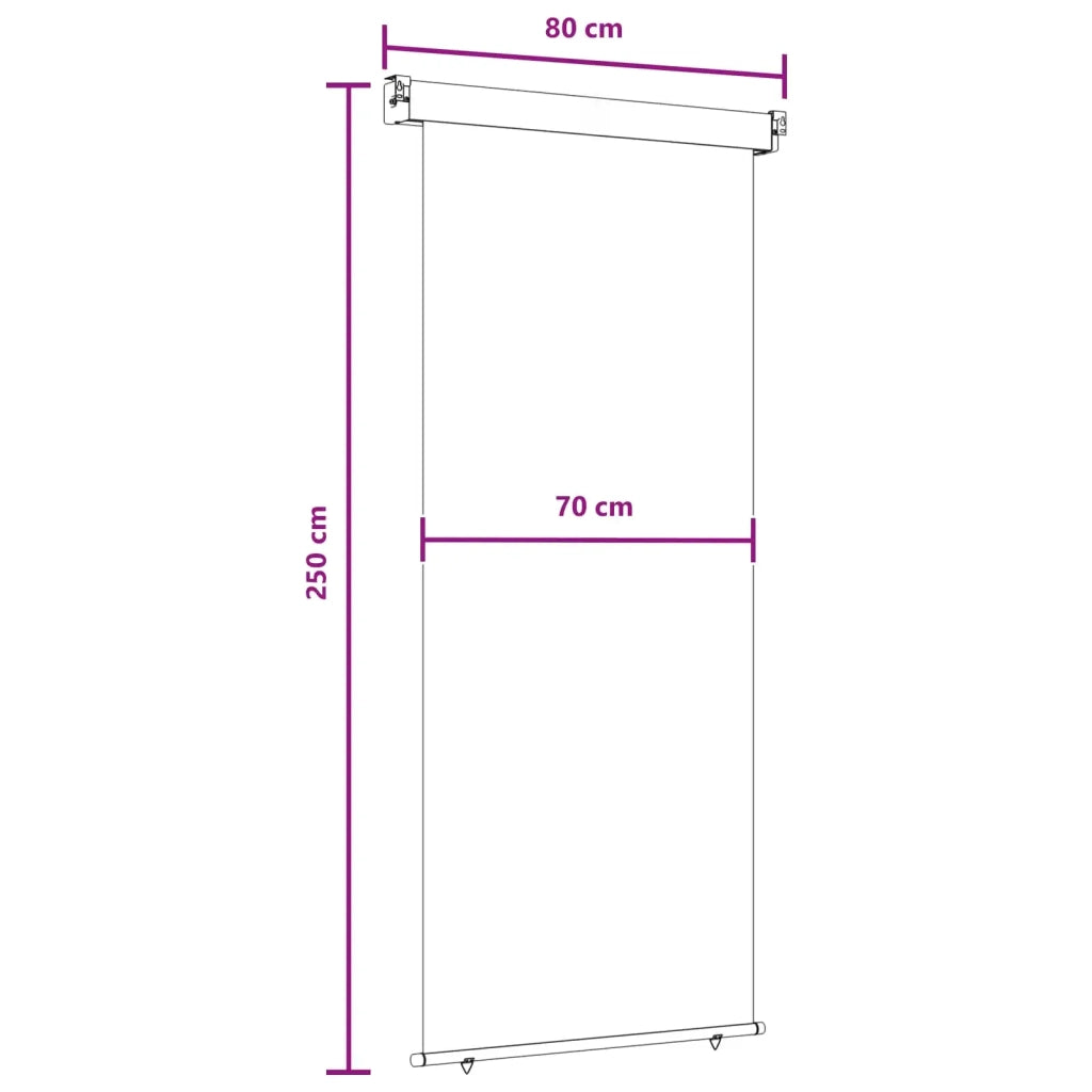 Tenda laterale per balcone-Tenda parasole per balcone 100% poliestere ferro acciaio 996635