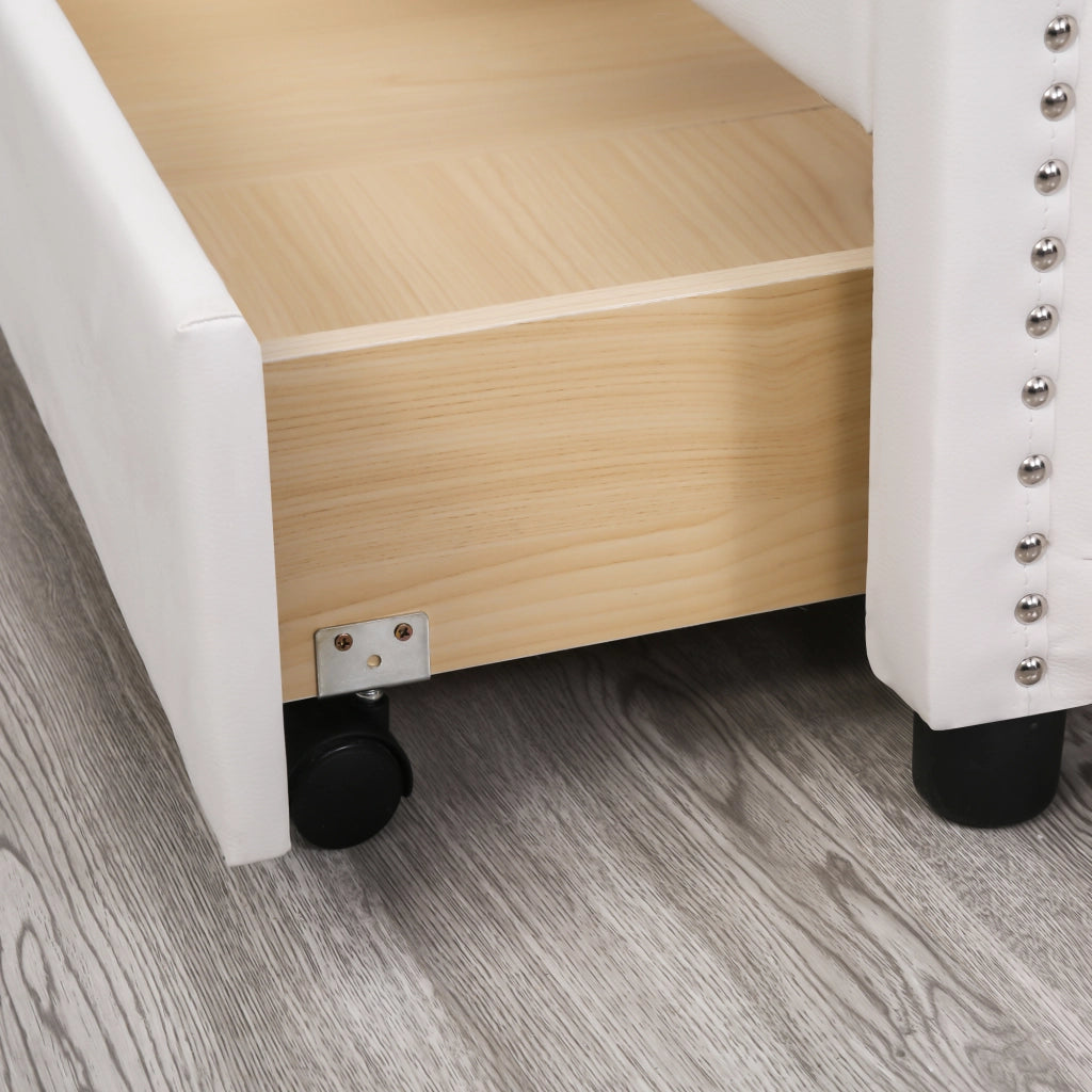 letto imbottito pu bianco 160 x 200 cm
