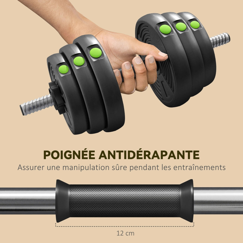 Manubri regolabili 2 in 1 ¨C Minimal ¨C 30 kg, con barre