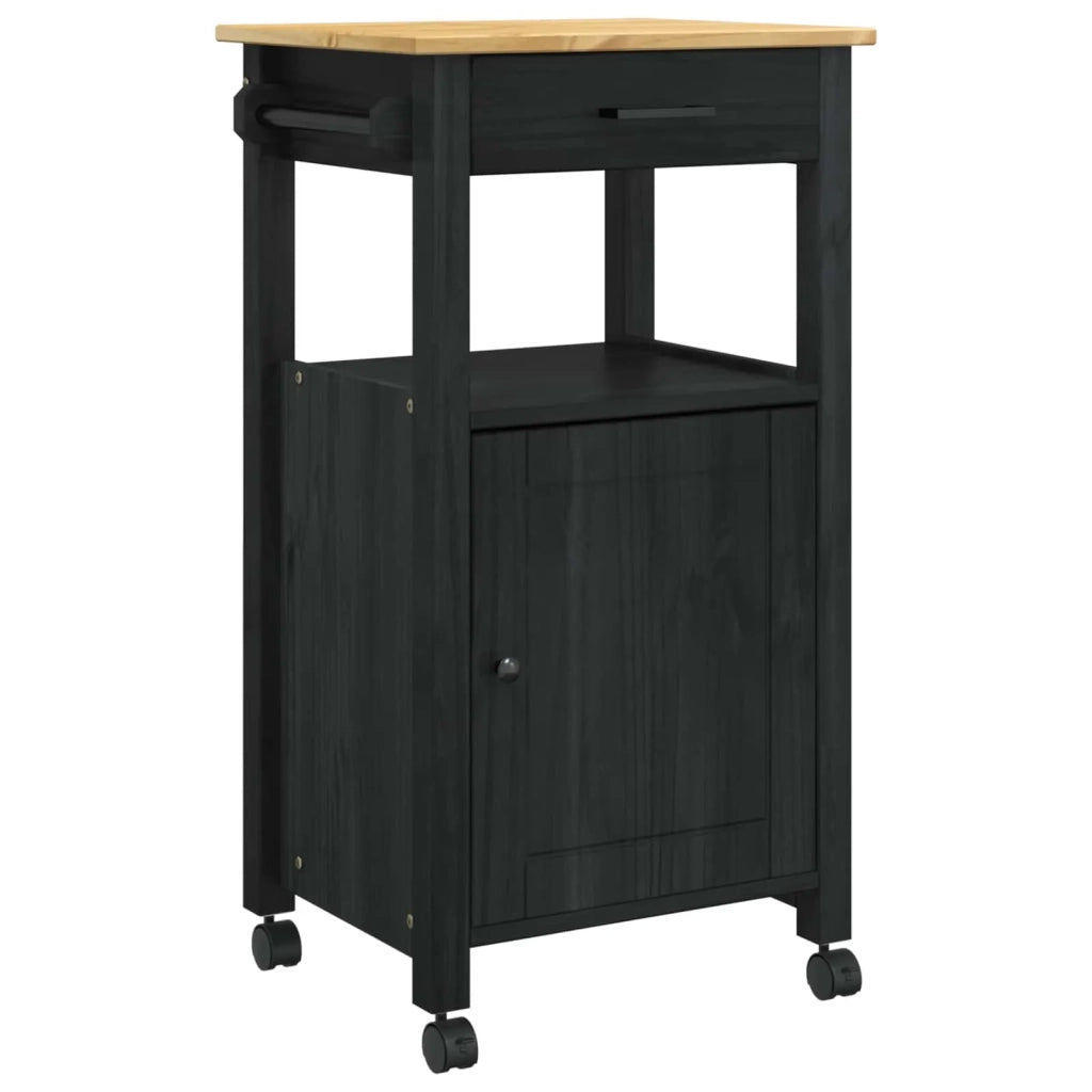 Carrello da Cucina MONZA Nero 48 x 40 x 88,5 cm 42027034