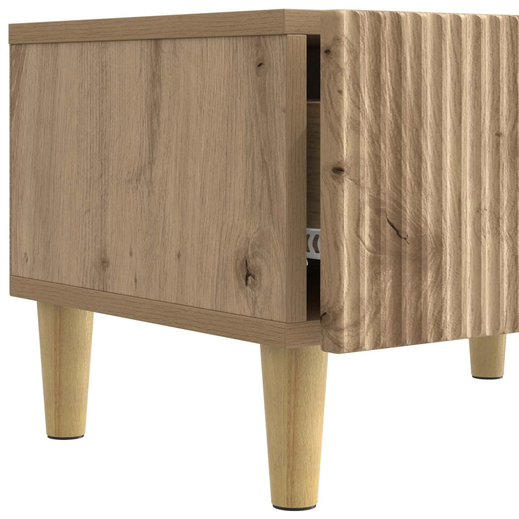Mobile TV con cassetto-Credenza per TV Rovere Artigianale 147 x 34,5 x 30 cm 551941