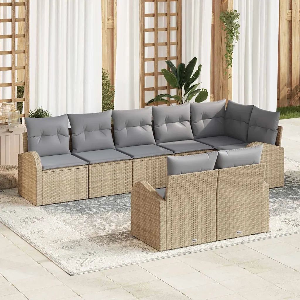 Set Divano da Giardino 8 pcs polyrattan 3346090