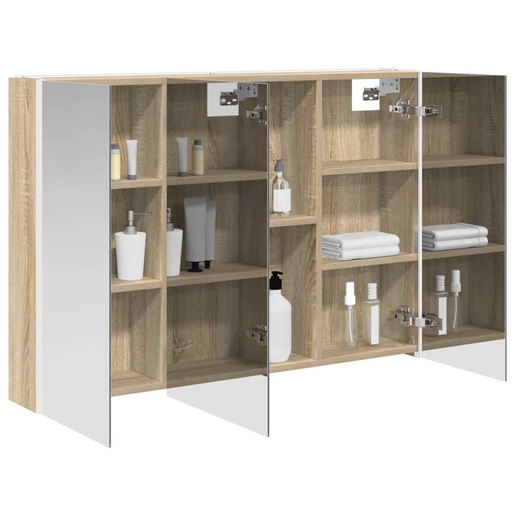 Mobiletto per specchio da Bagno | Armadio da bagno Rovere Sonoma