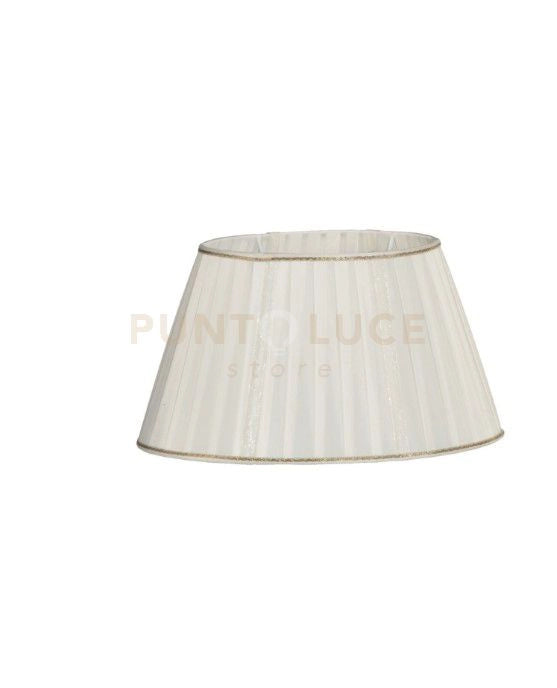 TC 3121 PARALUME DM.32CM AVORIO E ORO ATTACCO E14 OVALE