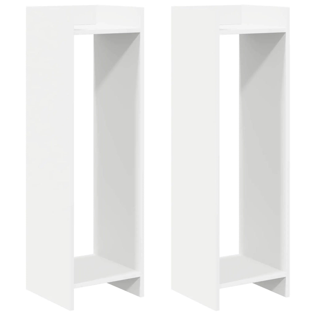 Supporto per piante 2 pz Bianco 30 x 30 x 100 cm 899563