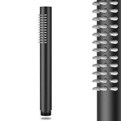 Set doccia incasso nero opaco zigrinato con soffione 30 e kit doccia Gemini