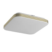 Plafoniera LED quadrata 26cm 11W bianco oro IP44 Milagro