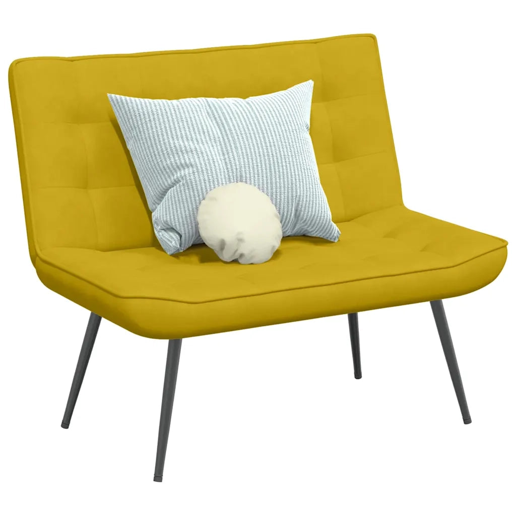 Panca Gialla 110x74x84 cm in Velluto CFW4668288